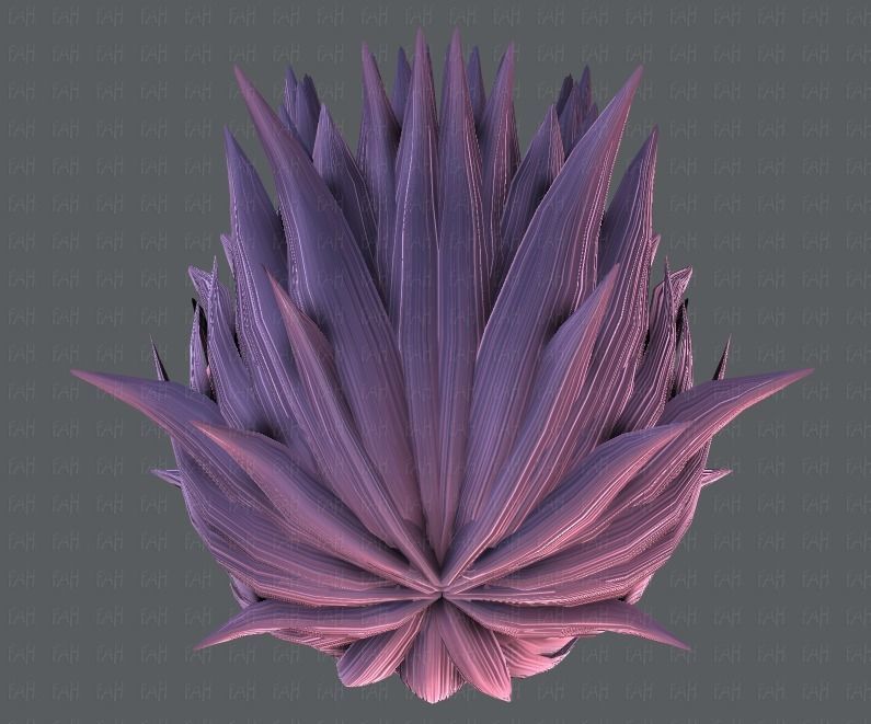 3D Hair style for Man TypeB V01 Low-poly 3D model_35