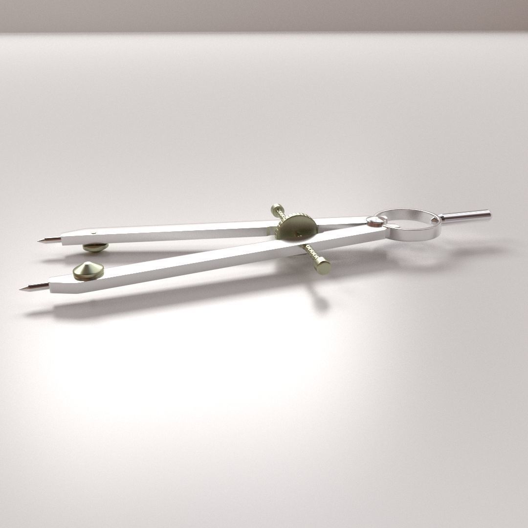 Compasses metal compass 3D model_1