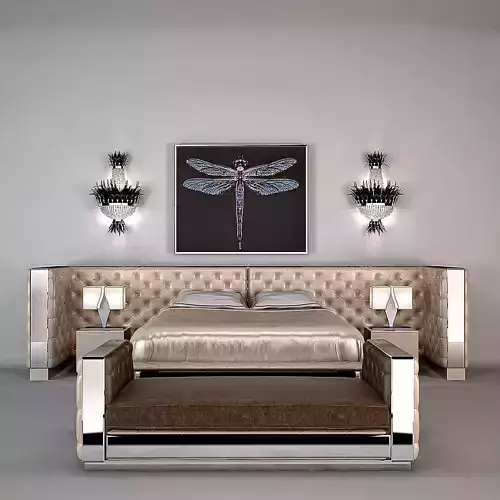 Visionnaire Bedroom Set 3D model