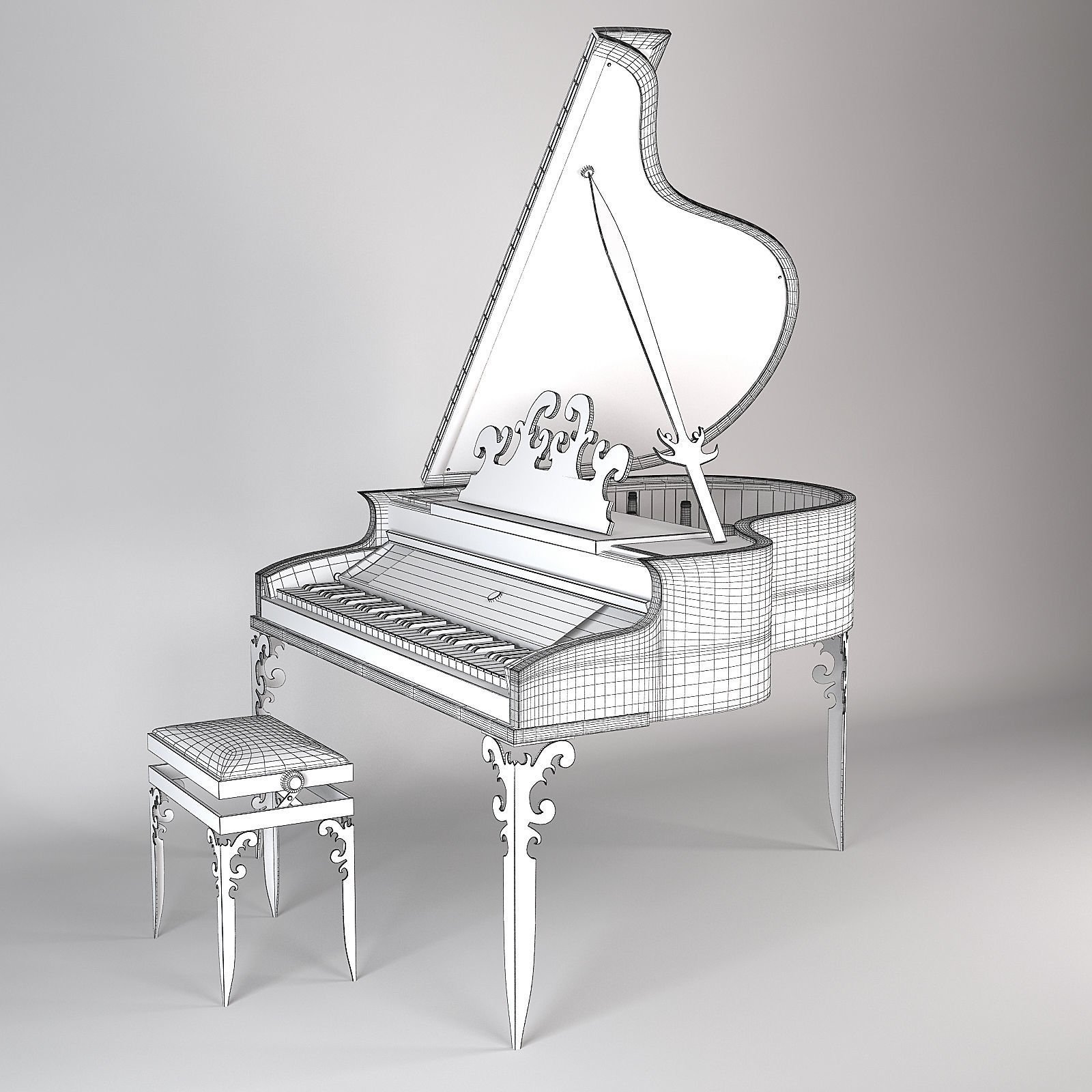 Visionnaire Piano Bar 3D model_4