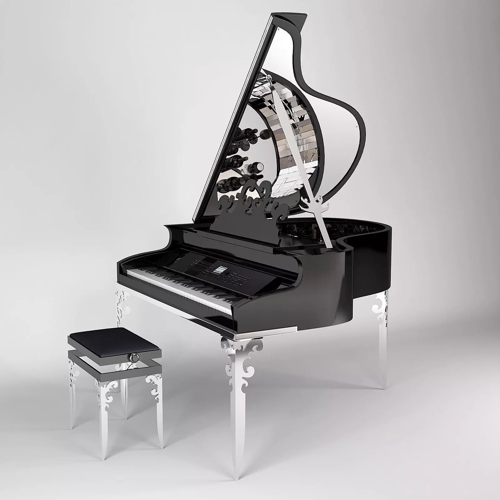 Visionnaire Piano Bar 3D model_0