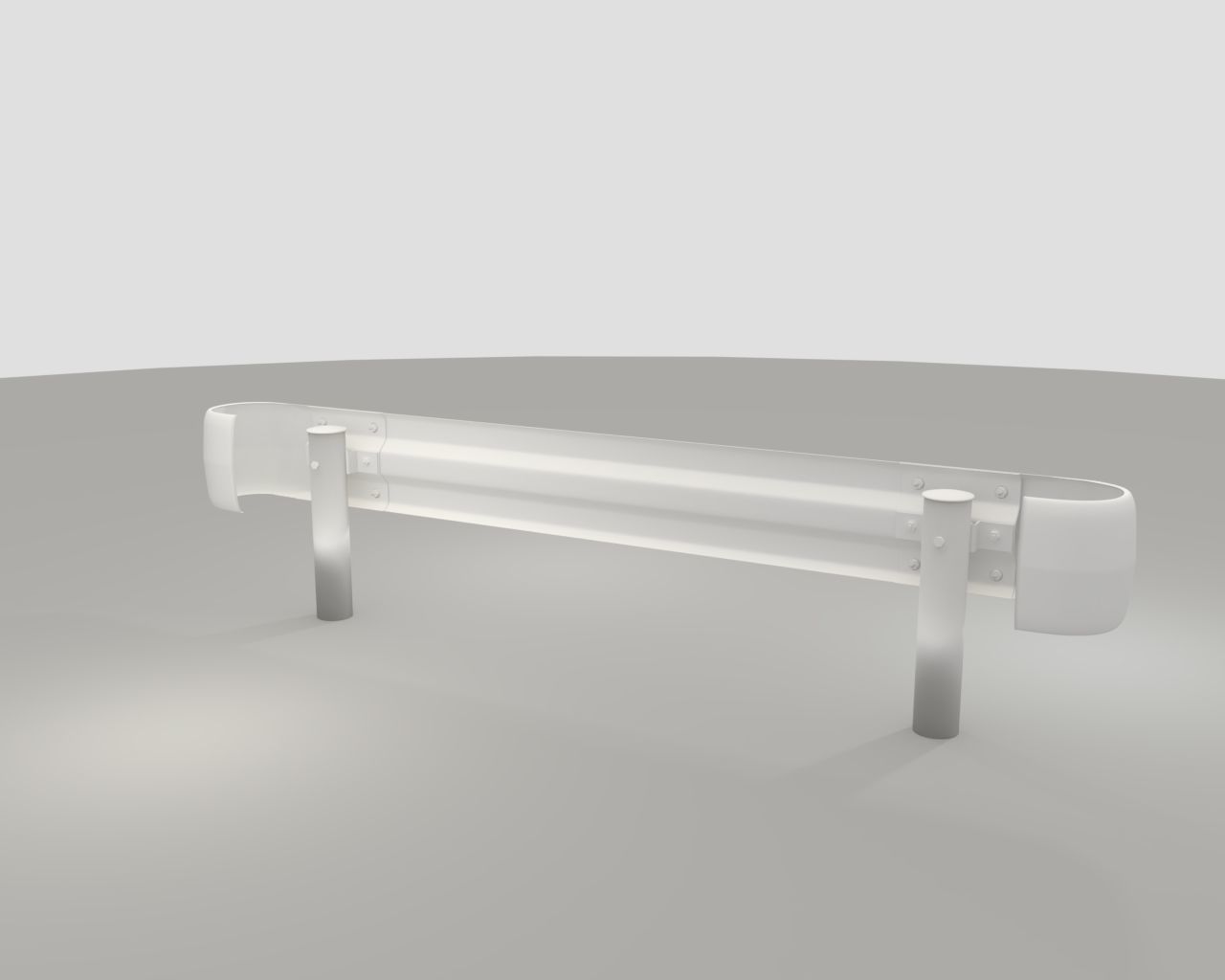 Guardrail - japanese - high poly 3D model_1