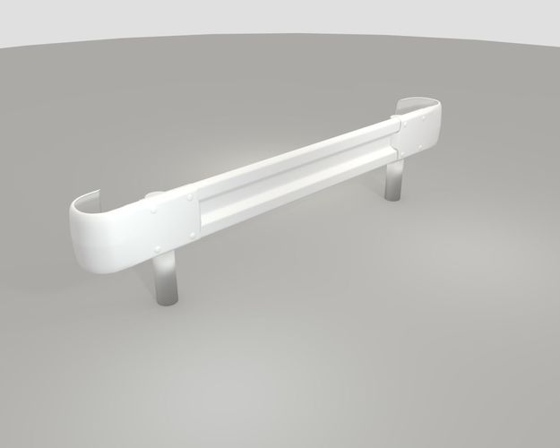 Guardrail - japanese - high poly 3D model