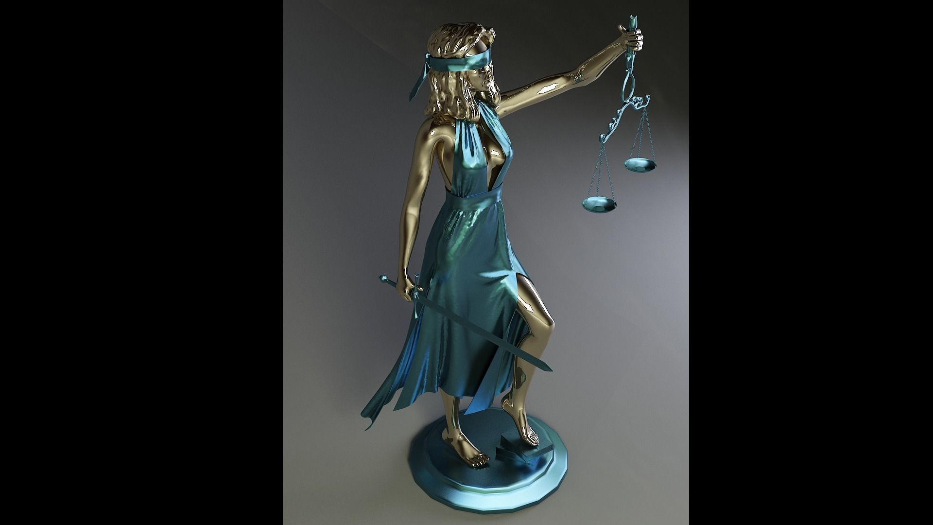  figurine of the femida 3D model_2