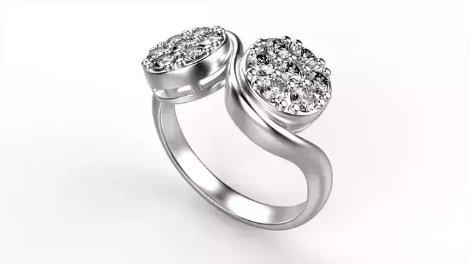 Round Double Cluster Ring All Size