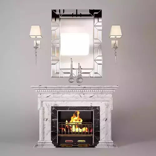 Antique Modern Fireplace