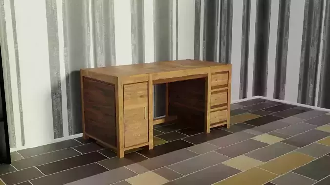 desk wood  3D model