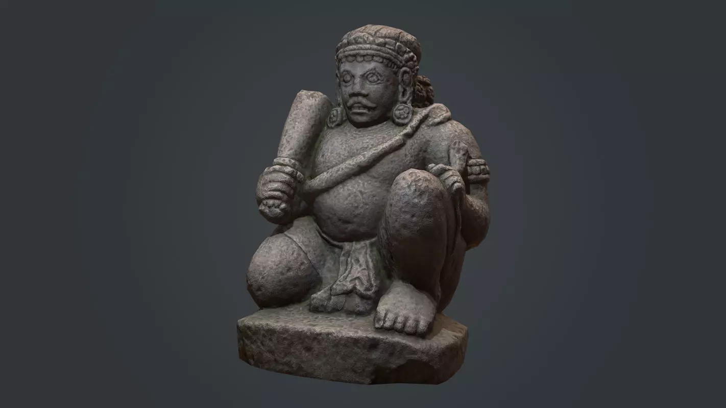 Ancient Statue 01 Low-poly 3D model