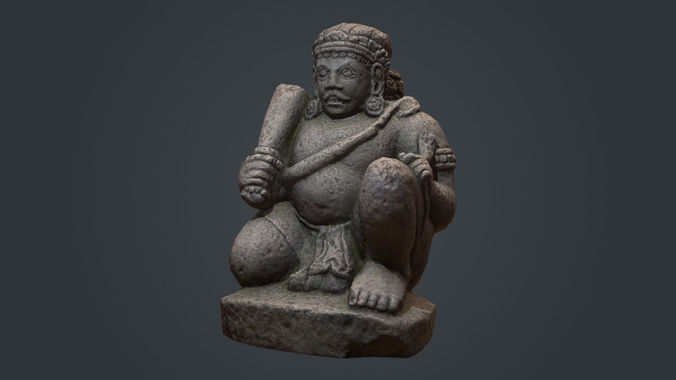Ancient Statue 01 Low-poly 3D model