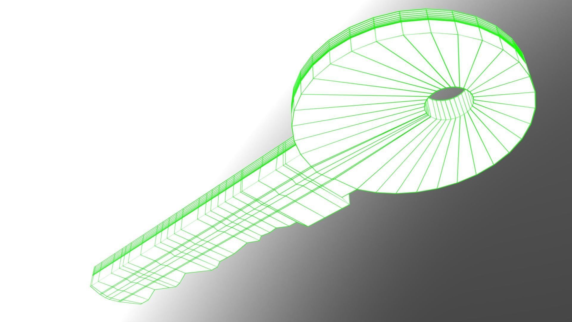 Door key 3D model Low-poly 3D model_6