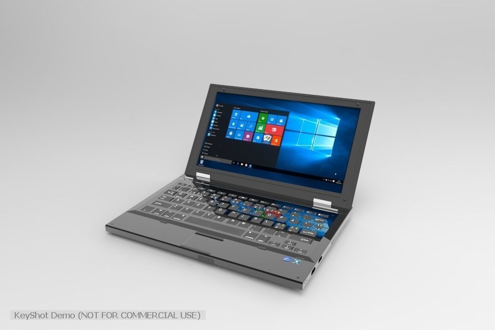 Hp elitebook8560w Low-poly 3D model_4