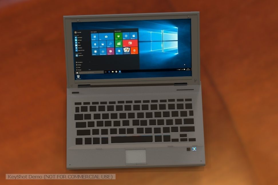 Hp elitebook8560w Low-poly 3D model_3