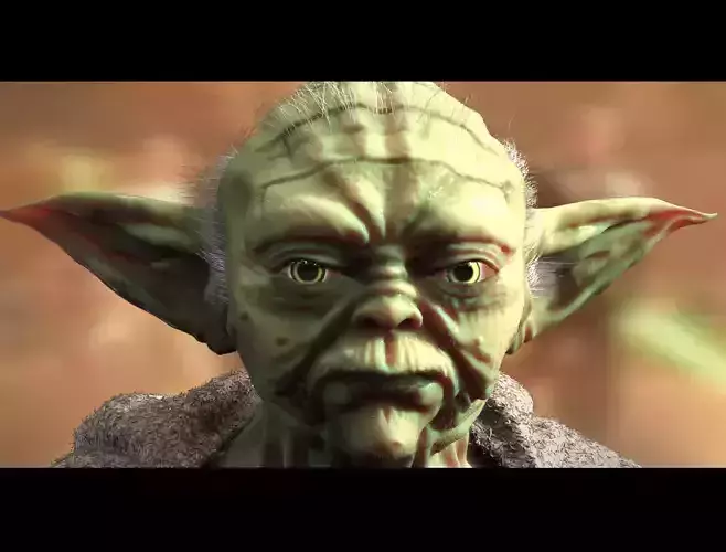 Yoda Bust Sculpt High Poly