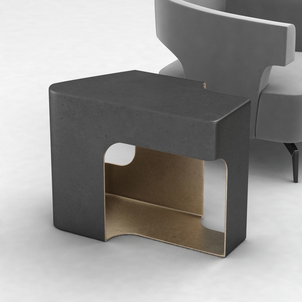 Holly Hunt furniture set 3D model_5