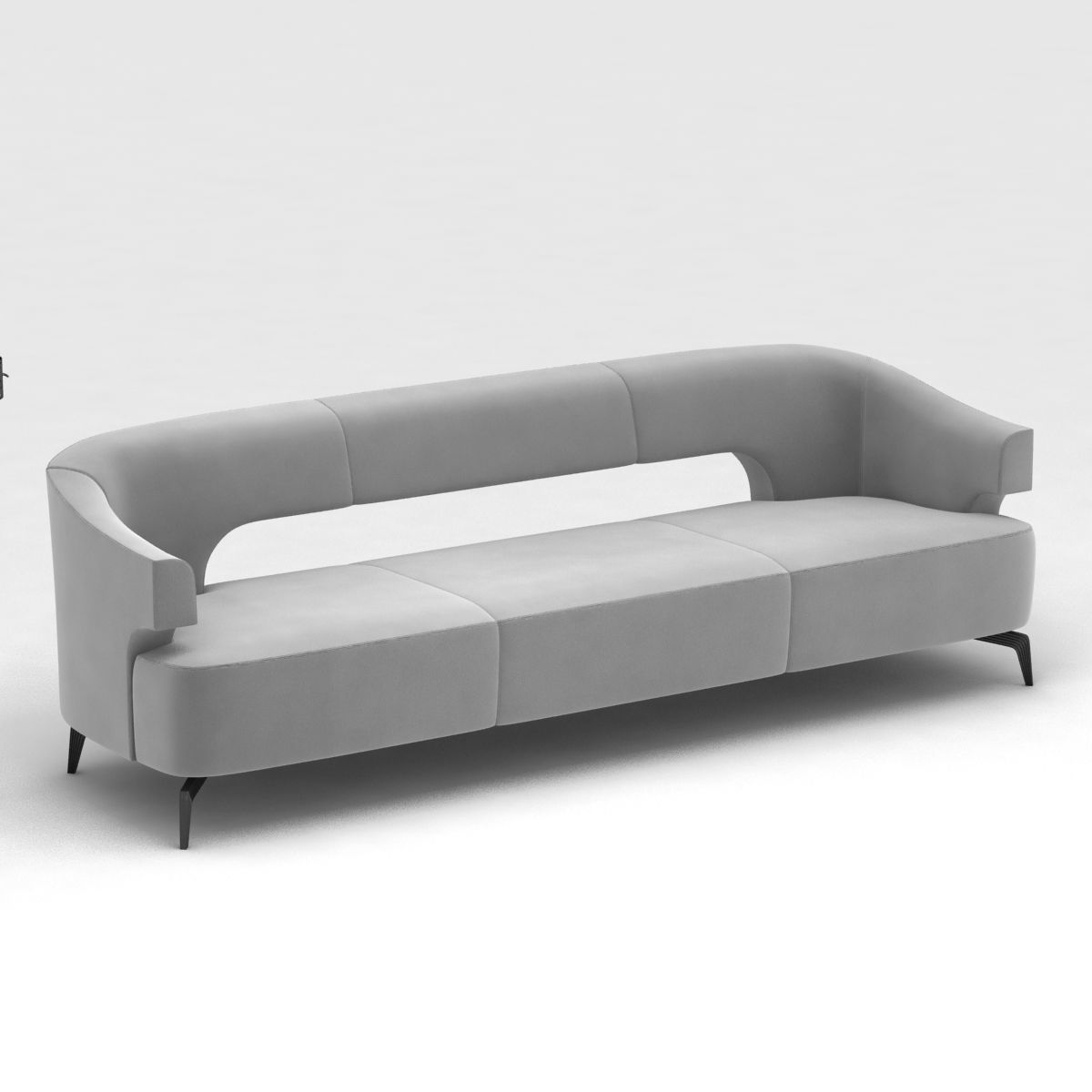 Holly Hunt furniture set 3D model_10