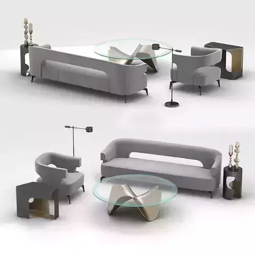 Holly Hunt furniture set 3D model