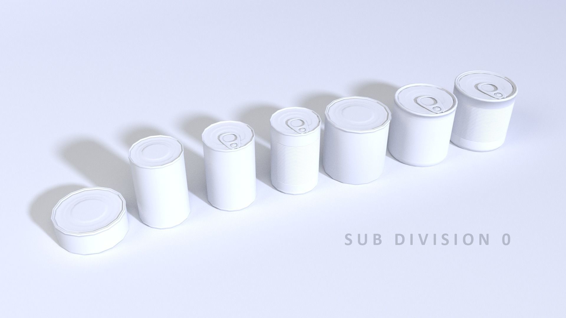 Food Can Pack ArchVis 3D model_2