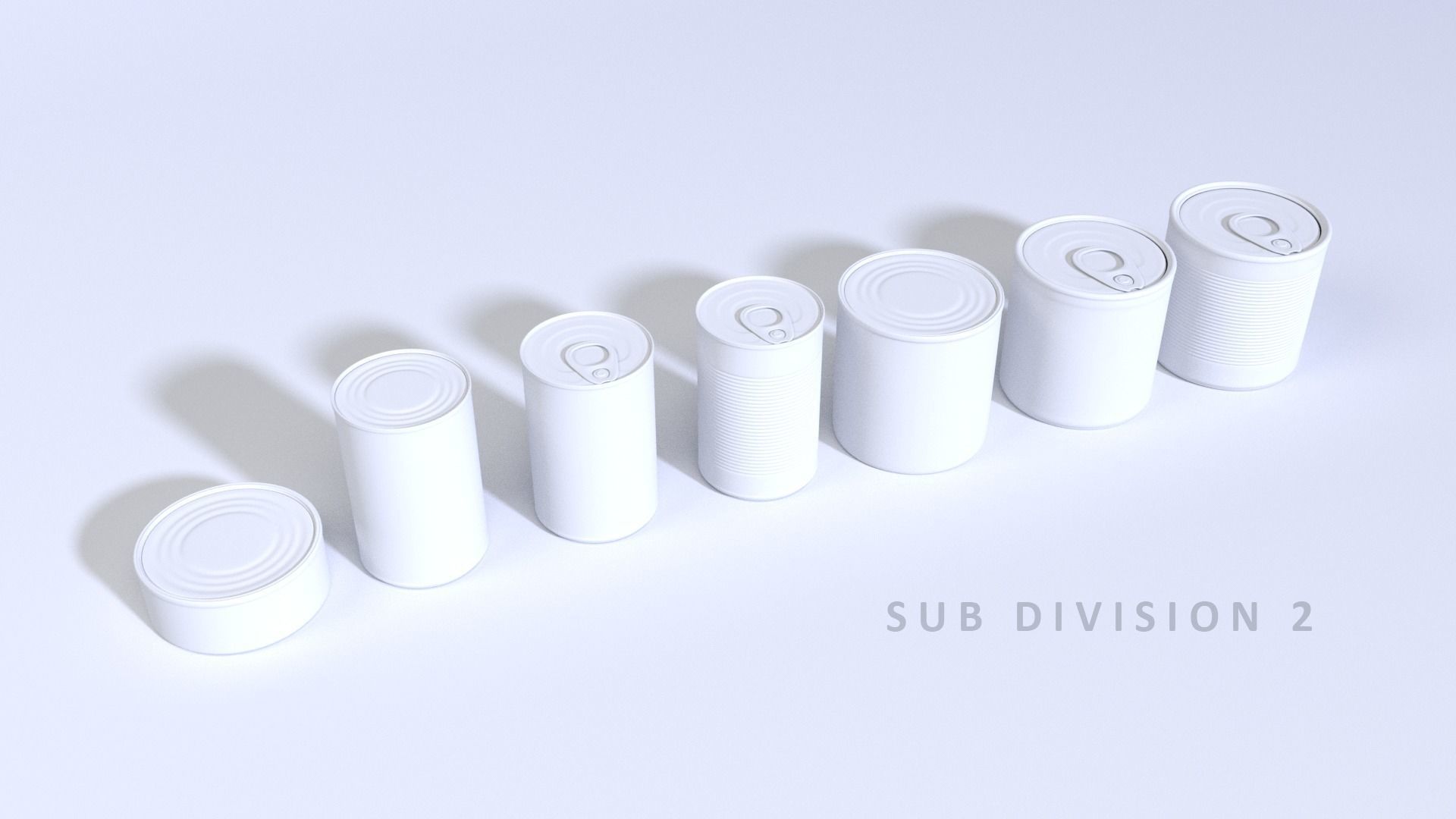Food Can Pack ArchVis 3D model_3