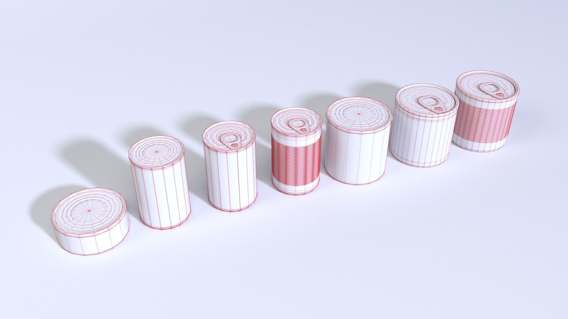 Food Can Pack ArchVis 3D model_4