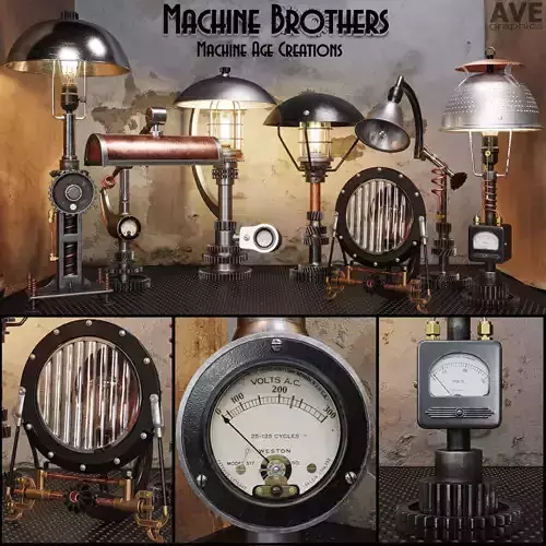 AVE Machine Brothers Lamps