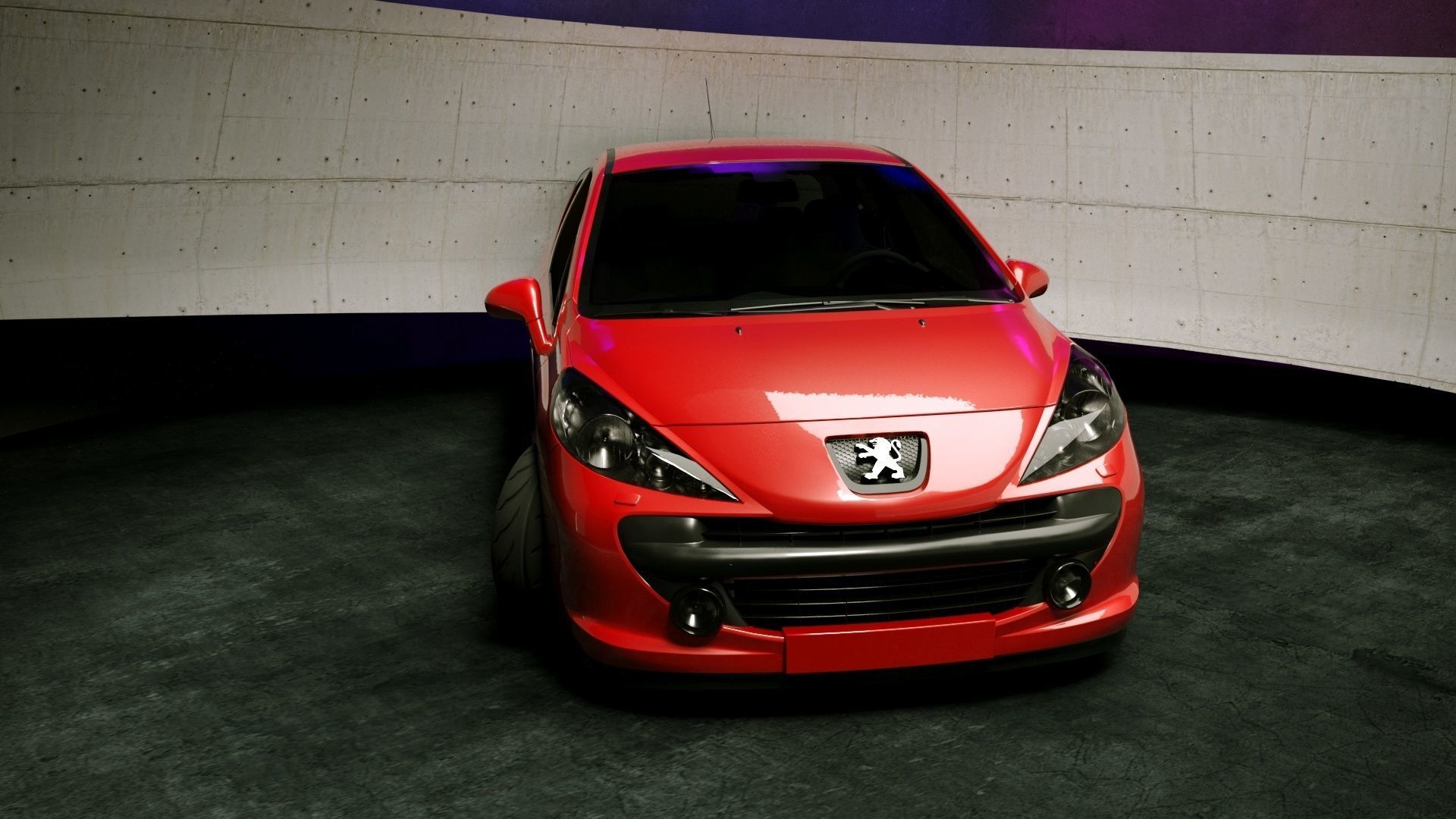 Peugeot 207 3door modified Low-poly 3D model_5