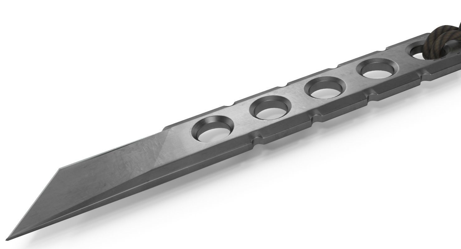 Knife transparent 3D model_2