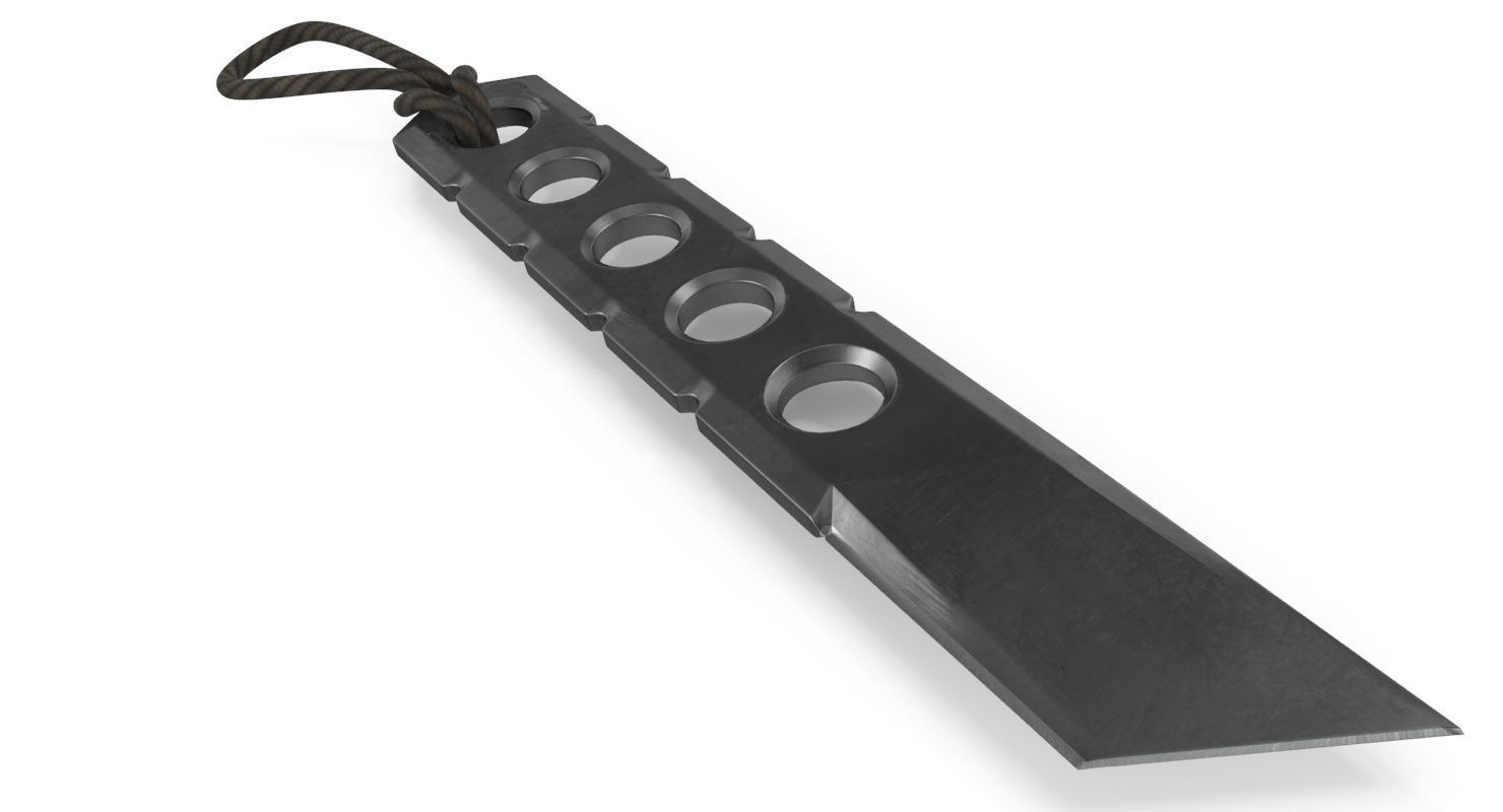 Knife transparent 3D model_5