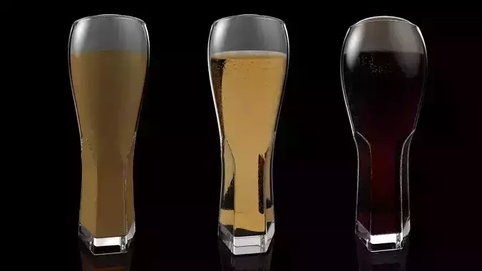 Beer glass Free 3D model
