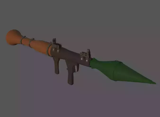 RPG-7 Launcher Free low-poly 3D model