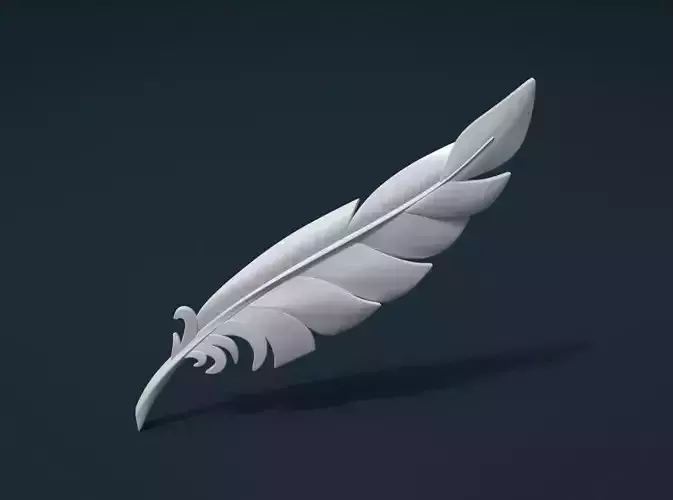Printable Feather 3D print model