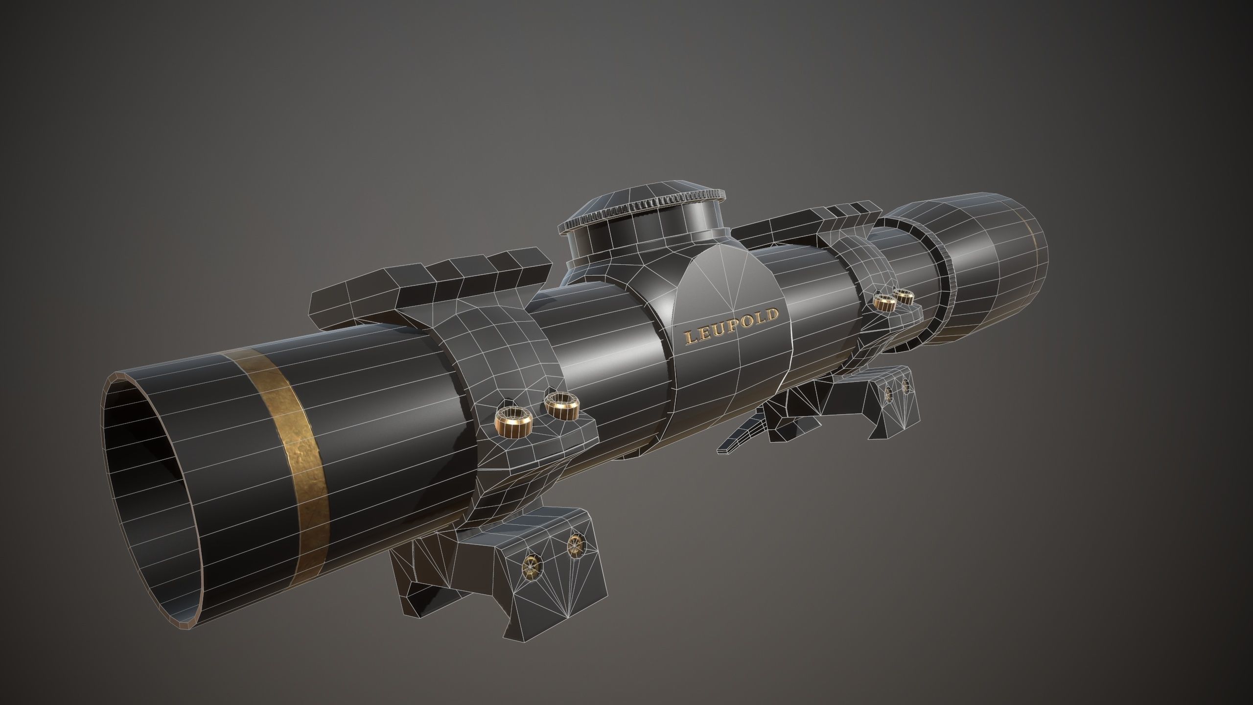 FX II Short Range Scope Free low-poly 3D model_4
