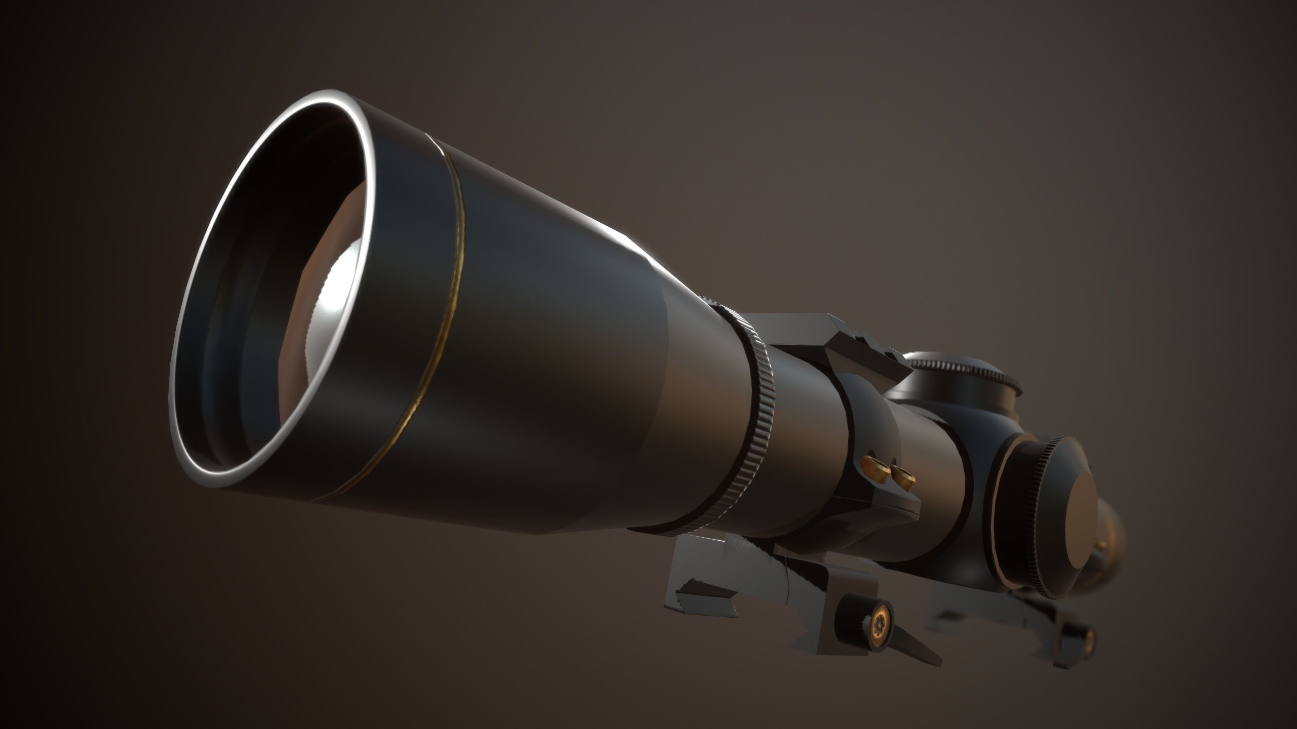 FX II Short Range Scope Free low-poly 3D model_1