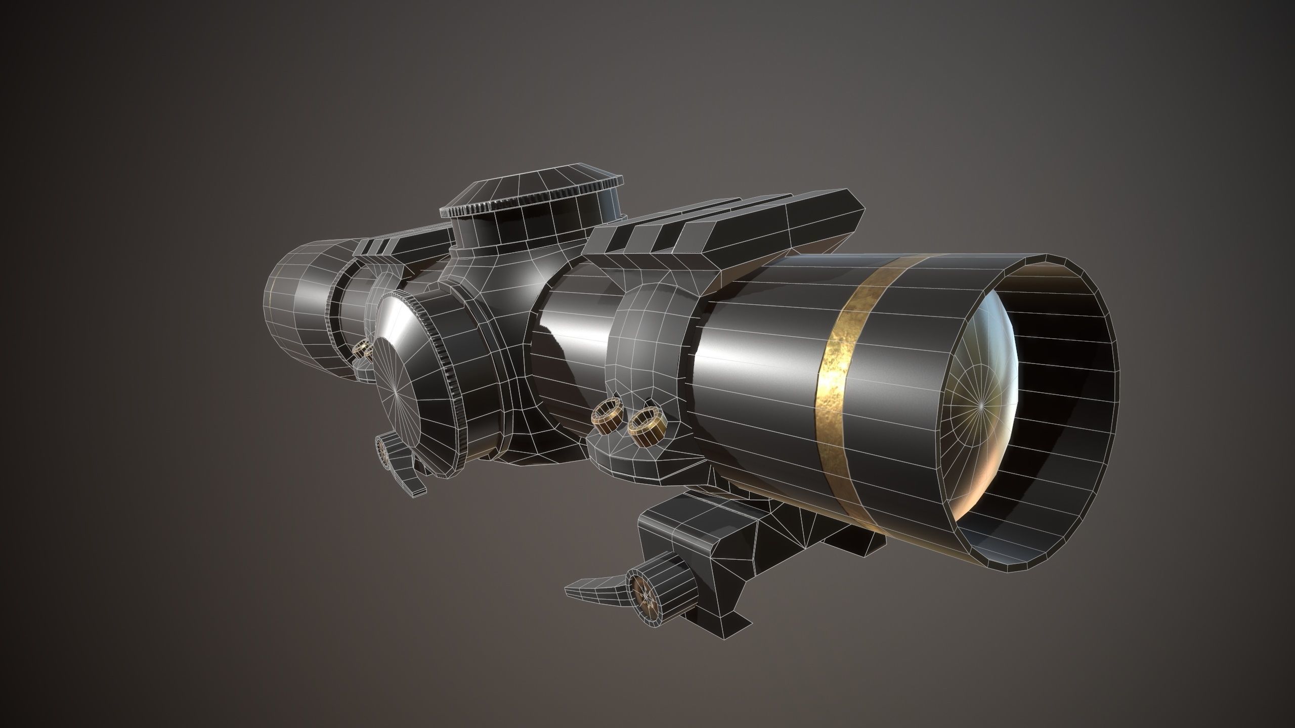 FX II Short Range Scope Free low-poly 3D model_6