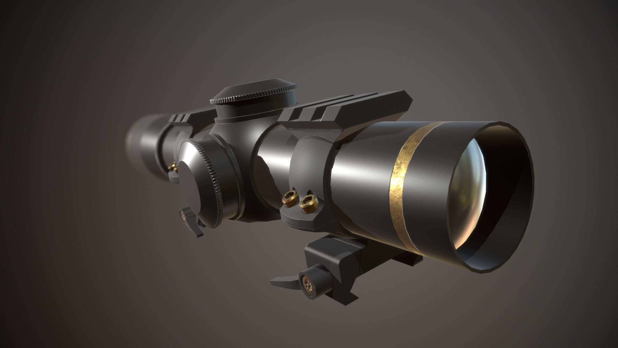 FX II Short Range Scope Free low-poly 3D model_2
