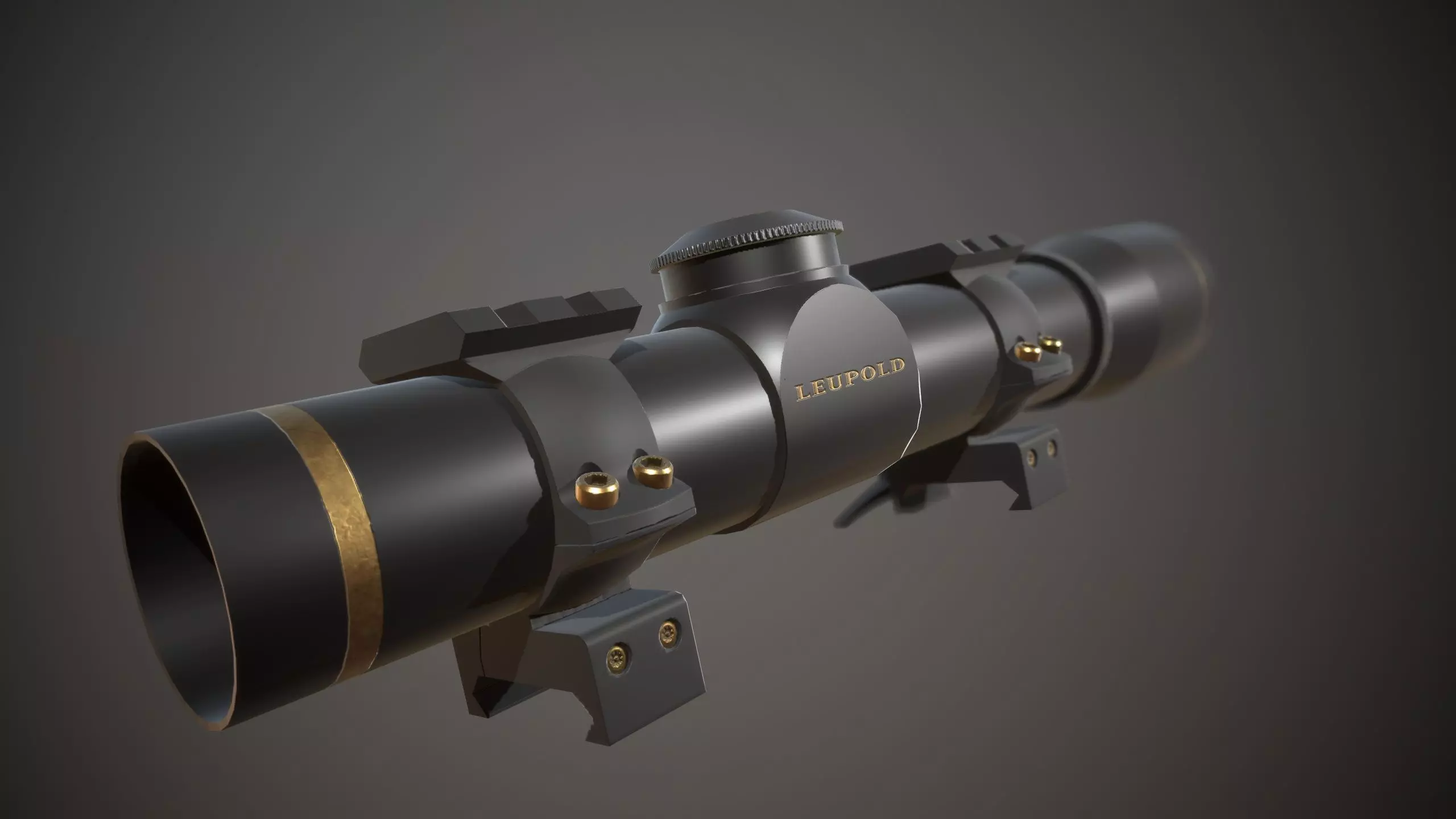 FX II Short Range Scope Free low-poly 3D model_0