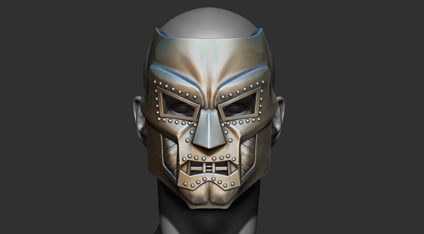 Doom mask - Helmet Marvel  Cosplay 3D print model_1