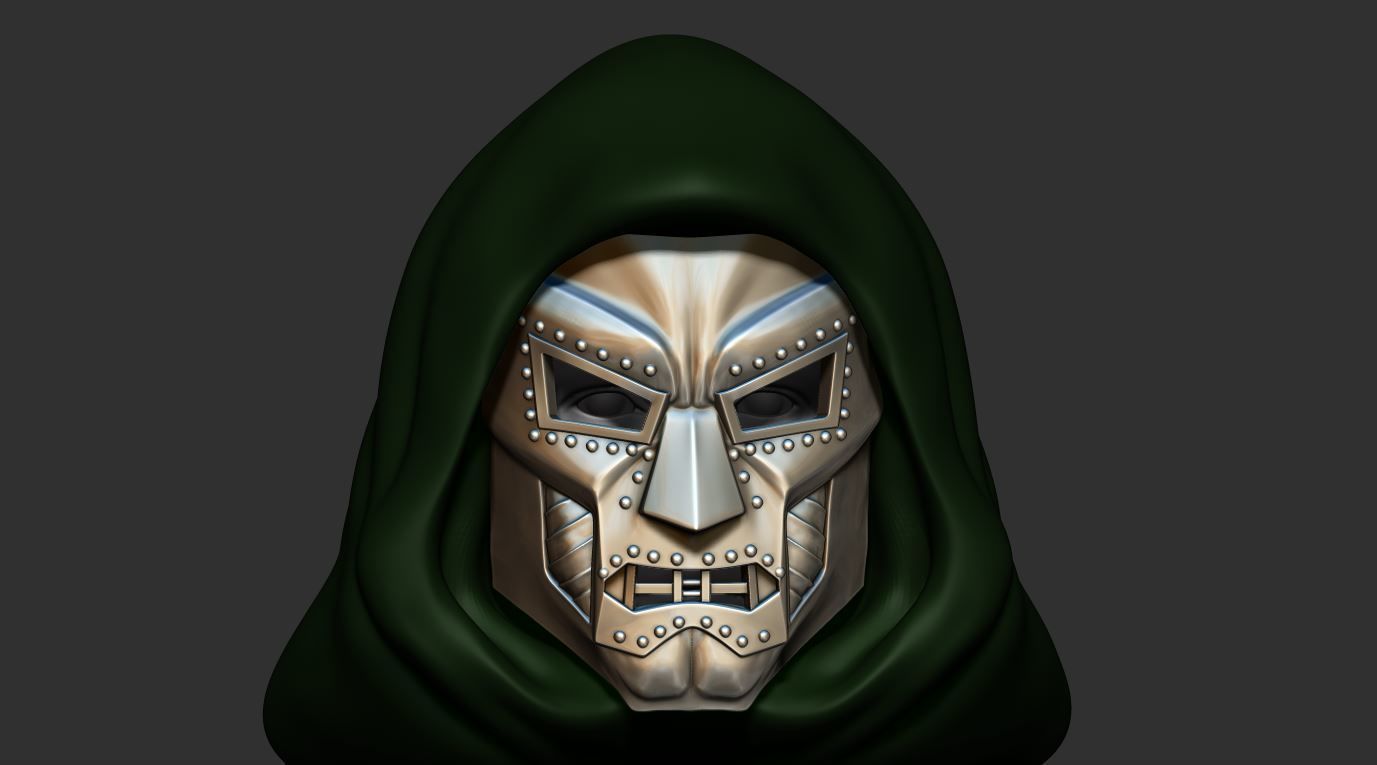 Doom mask - Helmet Marvel  Cosplay 3D print model_10