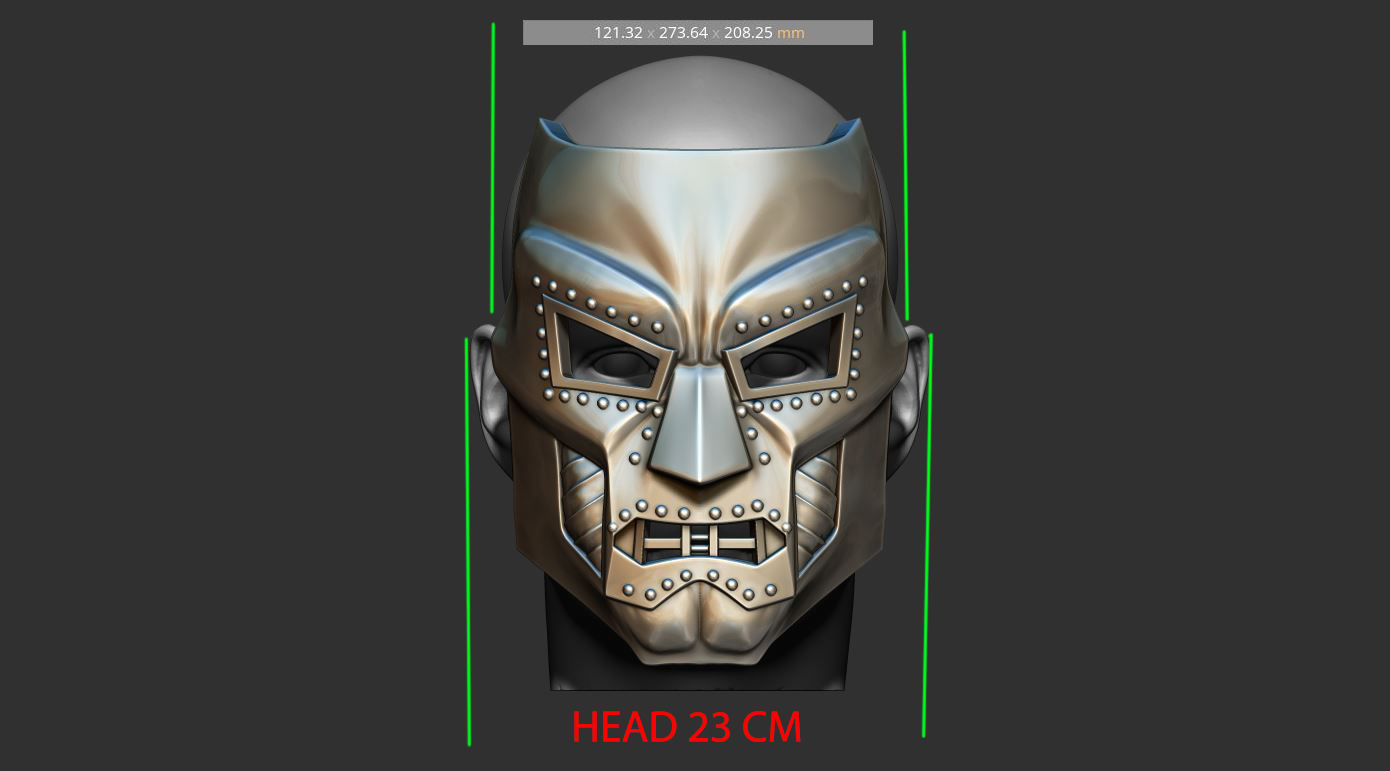 Doom mask - Helmet Marvel  Cosplay 3D print model_12