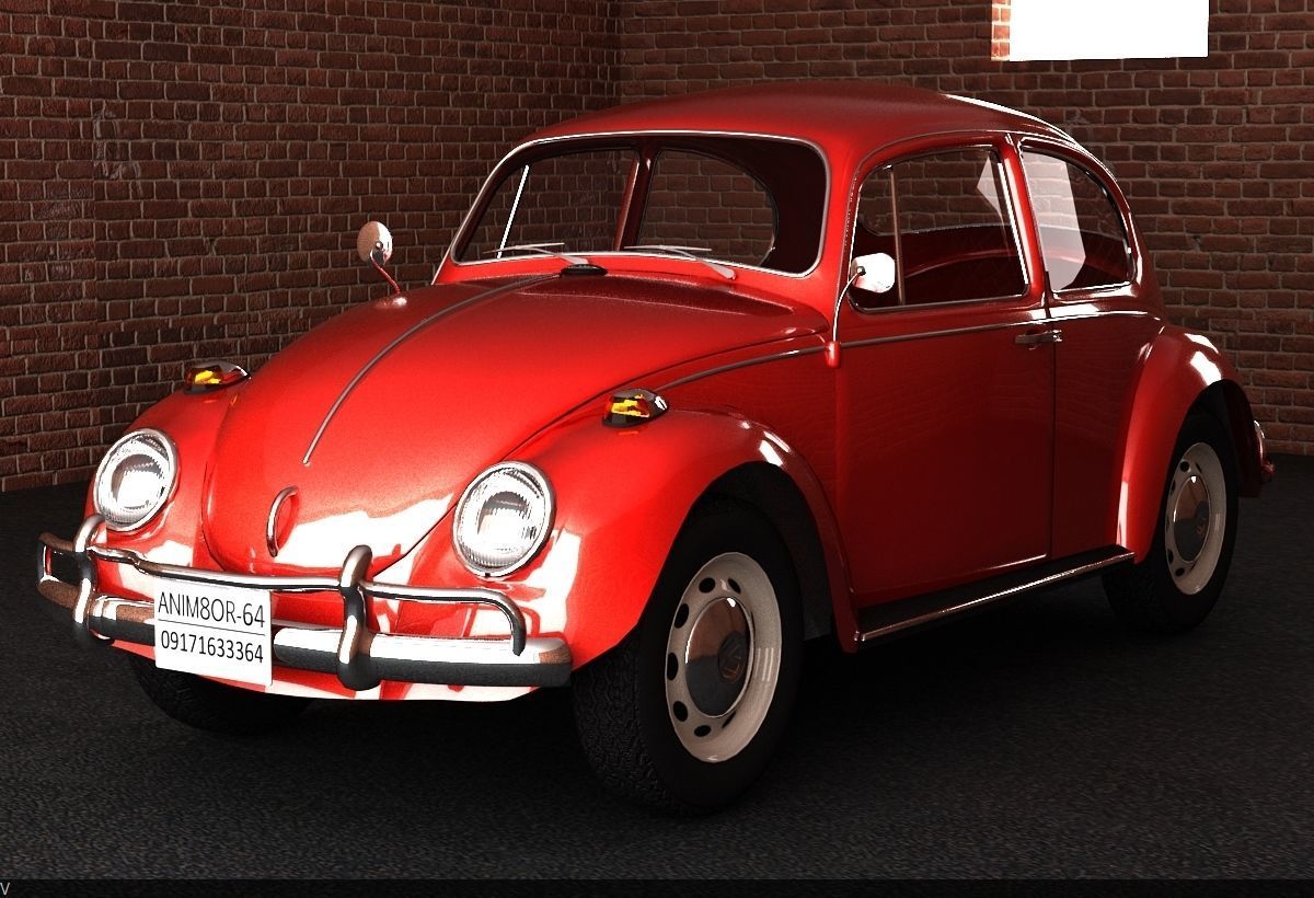 volekswagen volkswagen beetle - volkswagen beetle 3D model_3