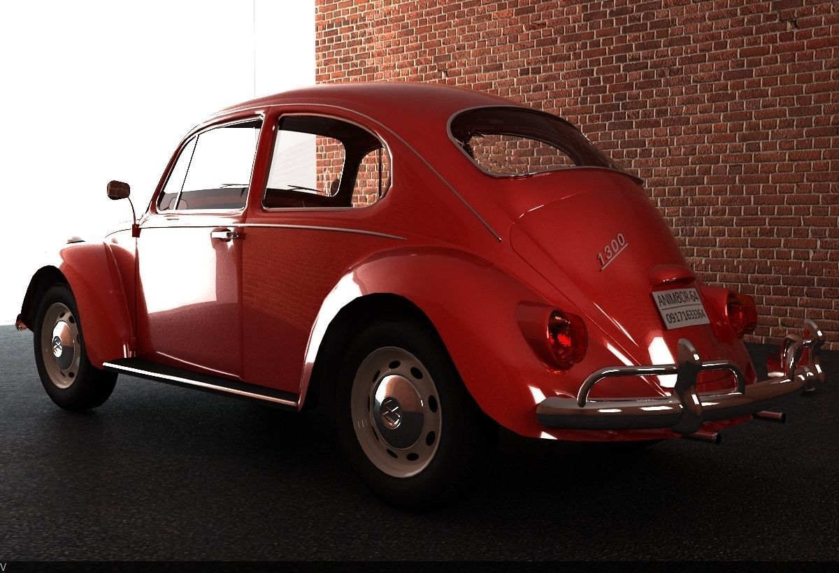 volekswagen volkswagen beetle - volkswagen beetle 3D model_6