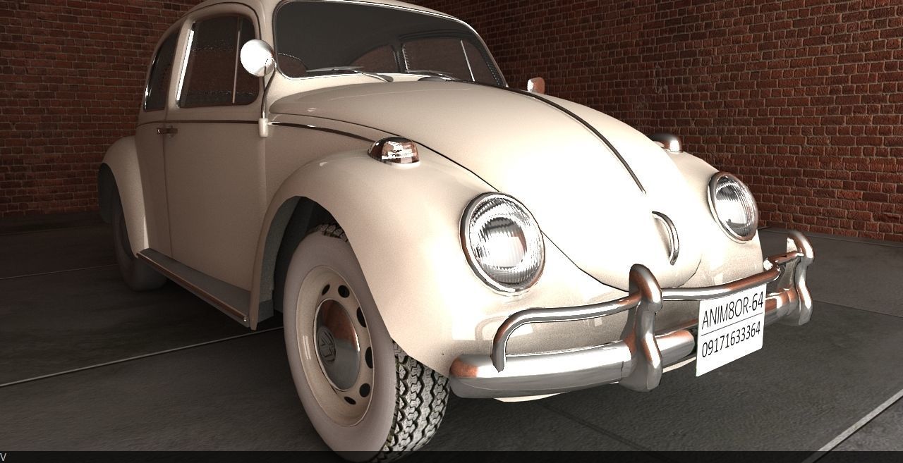 volekswagen volkswagen beetle - volkswagen beetle 3D model_9