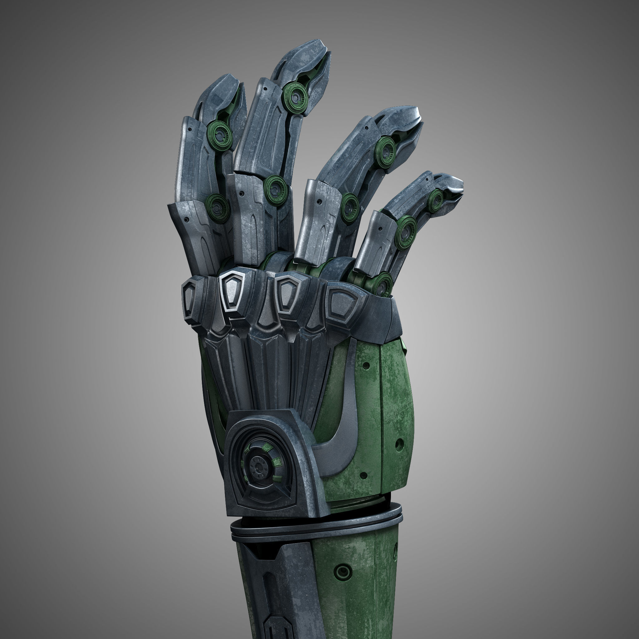 Robot hand 3D model_5