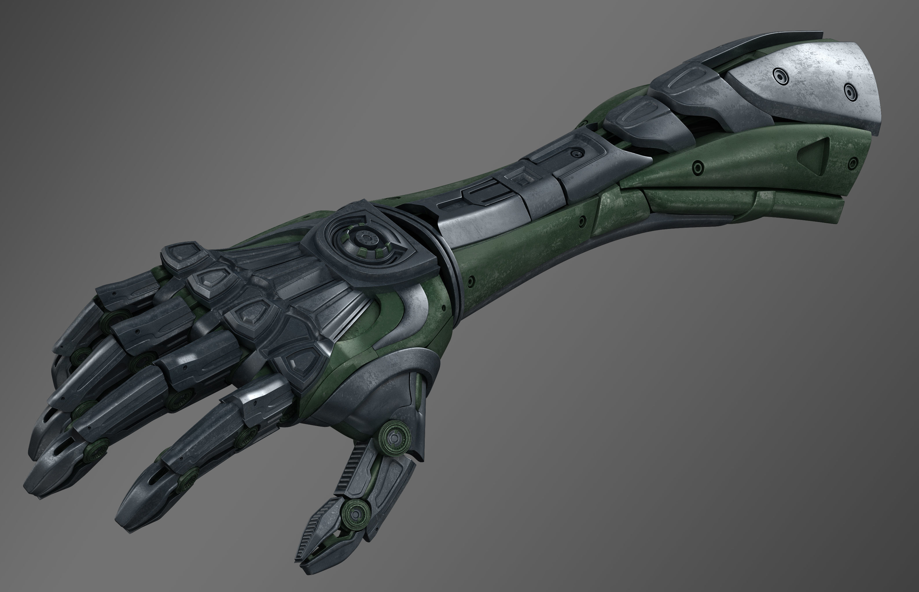 Robot hand 3D model_7