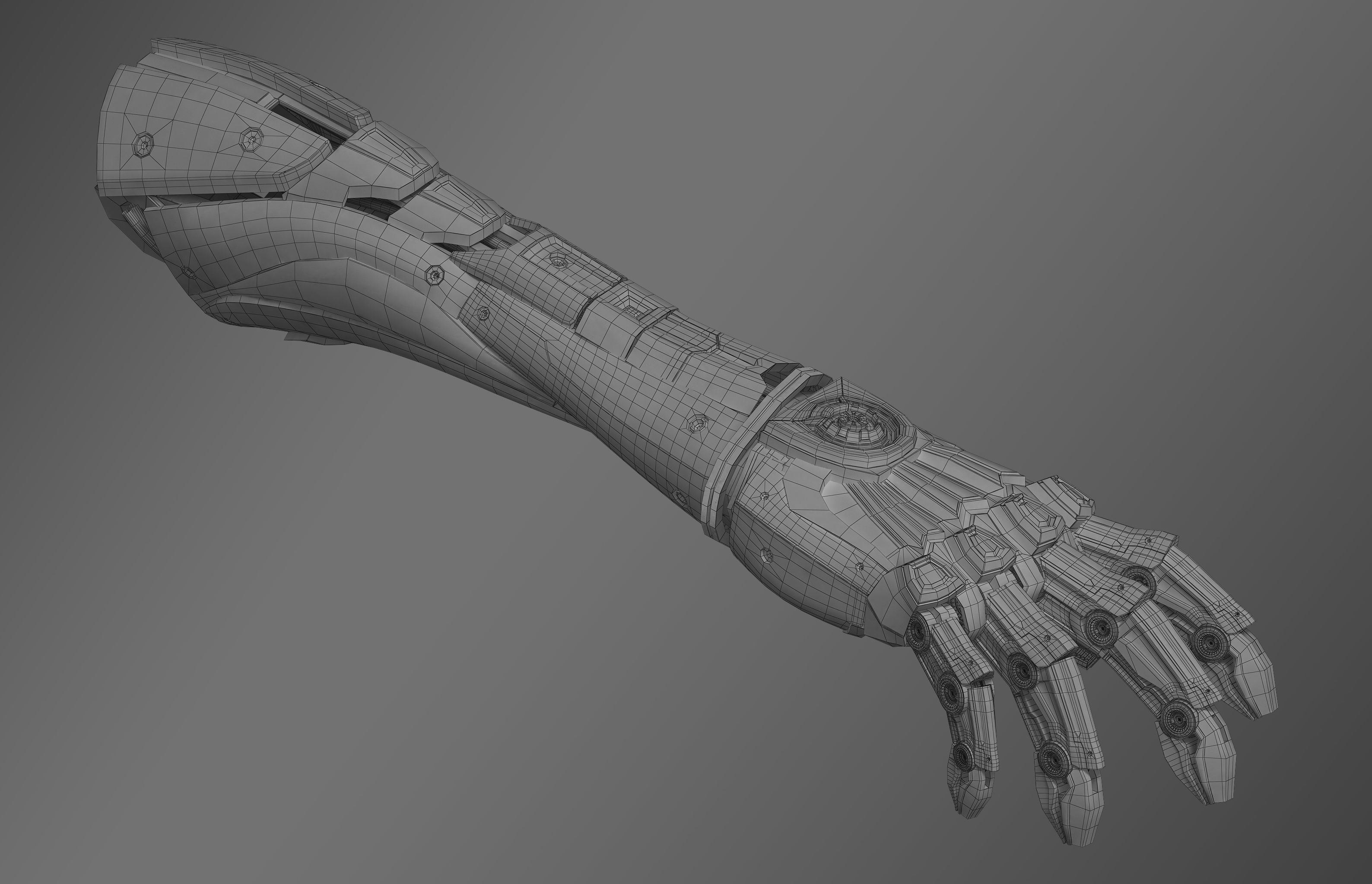Robot hand 3D model_15