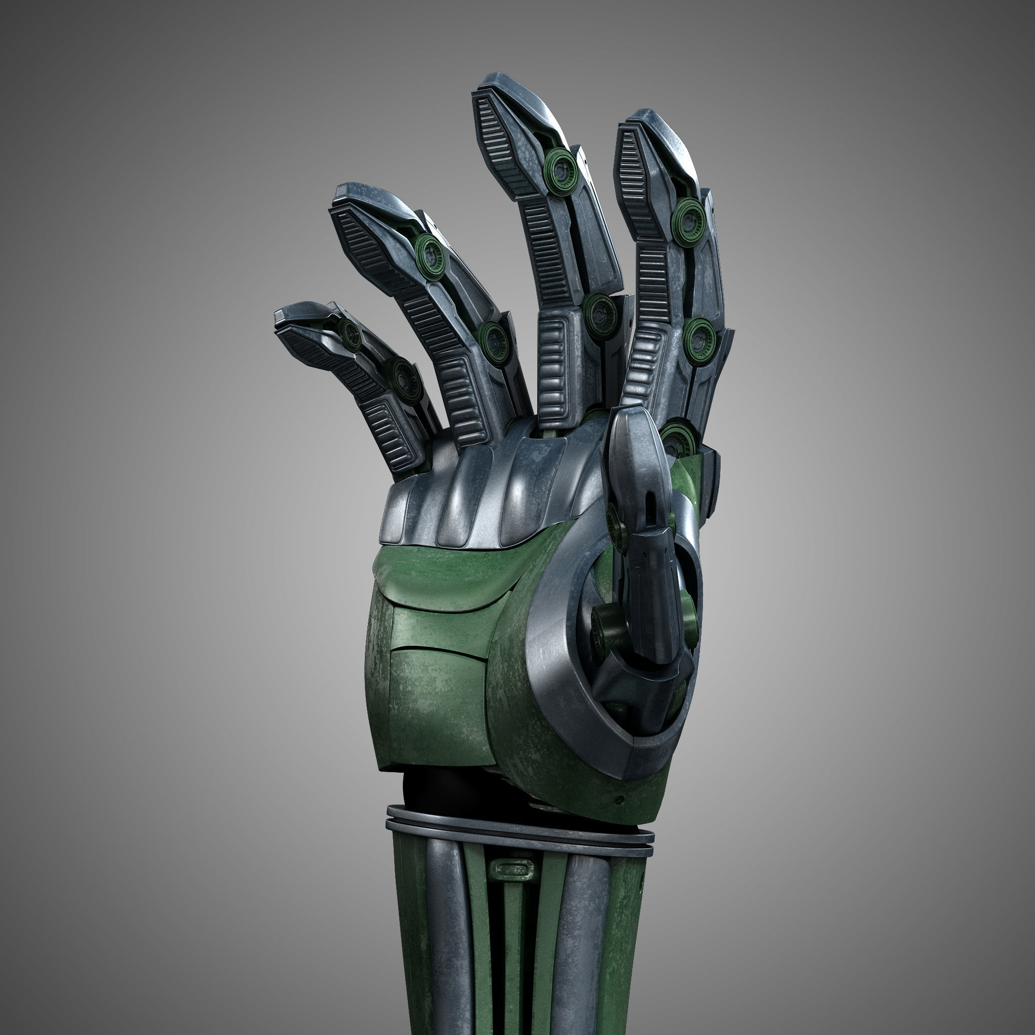 Robot hand 3D model_2