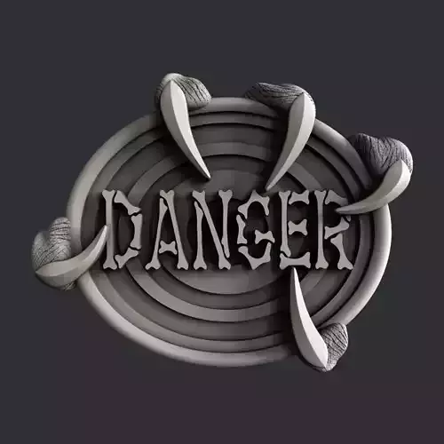 3d STL models for CNC danger