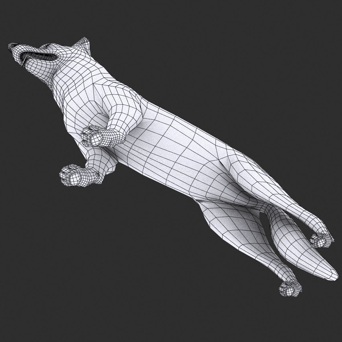 GSD DOG  Low-poly 3D model_15