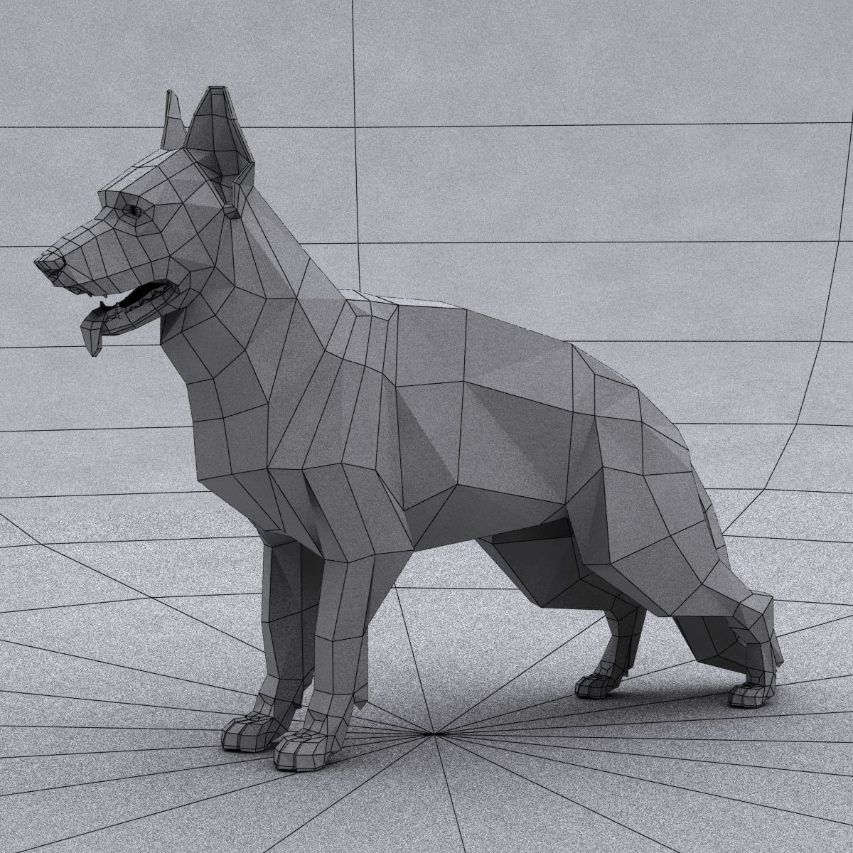 Rigged Dog 3D model_13