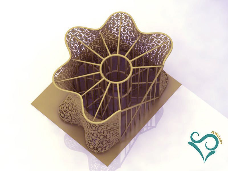 Golden Bracelets ready for direct printing 3d Jewel 3D print model_9