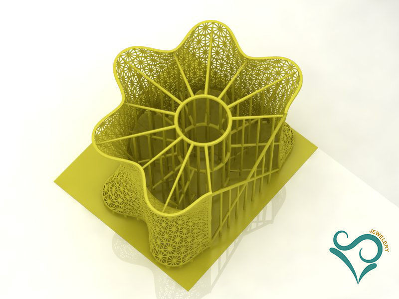 Golden Bracelets ready for direct printing 3d Jewel 3D print model_8